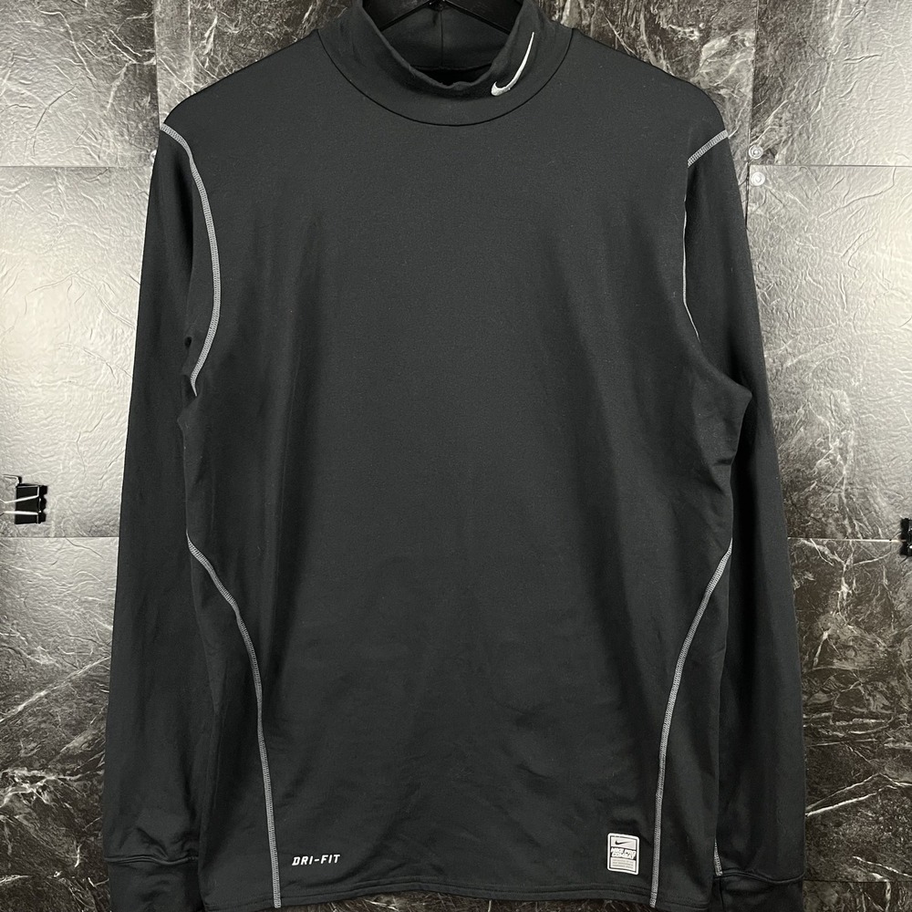 Nike Men's Black Dri-Fit Sleeve Shirt Large